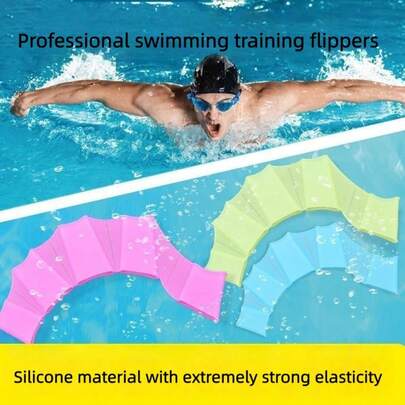 1 par/2 st. Perfekta handskar med simhud för utomhusdykning och simning, inkluderar små/medelstora/stora storlekar, 3 set, halkfria silikonfenor och paddlar - unisex, blå, lämplig för träning, fiske, pooldykning, strand, hav, tillbehör för utomhusdykning och simning, träningsutrustning för simbassäng, ergonomisk design | silikonstruktur, pooltillbehör, familjereset, sommaressensiellt