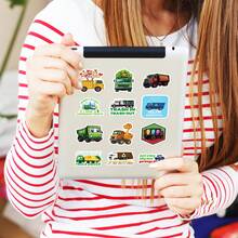 50 PIEZAS Pegatinas de coche de dibujos animados de patrones mixtos, pegatinas creativas de grafiti resistentes al agua para DIY, tabletas, computadoras, cuadernos, fundas de teléfonos móviles, guitarras, escritorios, tazas de agua, maletas, esquís, libros, pegatinas decorativas de arte, pegatinas decorativas de cuentas manuales, esenciales para la temporada de regreso a clases - Estilo 5 - Ver 6