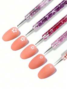 10/5/1 件套美甲笔套装，包含美甲笔、双头点彩笔、美甲设计笔、绘图笔、双头点彩笔、细线笔、UV凝胶美甲设计笔、点彩笔套装、双头勾线笔，专业美甲工具套装，适合美甲初学者、专业人士、美甲沙龙、家庭DIY、女孩和女性使用。 - 彩色 - 查看 3
