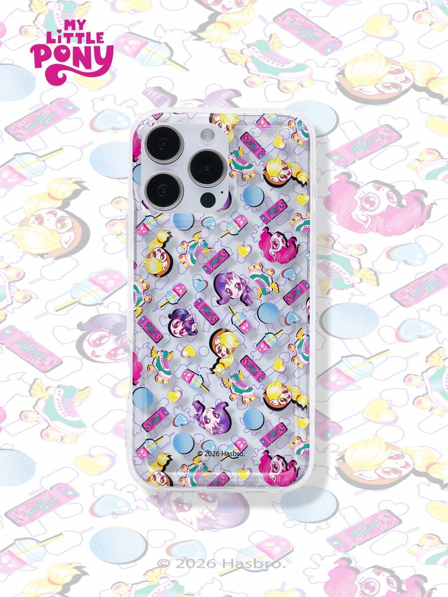 MY LITTLE PONY 官方授权小马宝莉豪华印花透明气囊手机壳，兼容 16/16 Pro/16 Plus/16 Pro Max、17/17 Pro/17 Pro Max、15/15 Pro/15 Plus/15 Pro Max、14/14 Plus/14 Pro Max、13/13 Pro/13 Pro Max、12/11/X/XR/XS Max、Galaxy S25 Ultra、S24 FE、S23 Plus、S22、S21、S20 FE。一款可爱的圣诞节必备智能手机保护套。 - 無色 - 查看 1