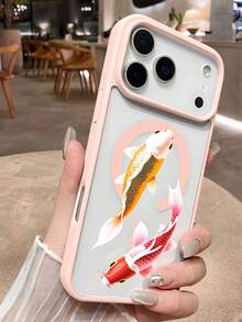 1pc Traditional Koi Fish Pond Water Pattern Magnetic Phone Case Japanese Art Aesthetic Style For Students New Year Birthday Valentines Day Anniversary Compatible With Iphone 17 Pro Max 17pro 17Air 17 16 15 14 13 12 11 X XS XSMAX Plus Pro ProMax S25Ultra S25 S24 S23FE S22 Plus FE Case - 粉色 - 查看 12