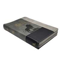Biblia RVR 60 Letra Grande con ziper tiene indice PJR Inspiración León Negro/gris/gris Tamaño Manual - Libro único - Ver 3