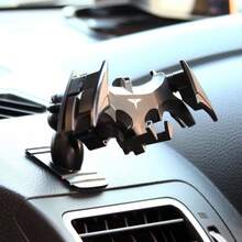 Stylish Bat Shaped Gravity Car Phone Holder, Creative Car Air Vent Phone Mount, Unique Phone Stand, Auto Accessories, Gift For Men, Compatible With IPhone & Android, Birthday Gift, Summer Breathable Phone Holder, Gift For Family And Friends - Black - View 4