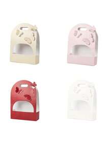 1pc/3pcs/5pcs, Multiple Colors Available, Suitable For Mother's Day, Valentine's Day, Wedding, Teacher's Day, Etc., Hand-Held Flower Box, Paper Bowknot Box, Flower Bag, Fresh Flower Gift Box - Gift Box - View 10