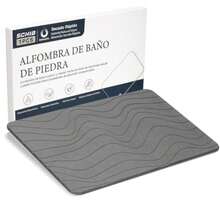 CYPNTapete de Baño de Piedra de Lujo Regalos de Navidad Año Nuevo Antideslizante Tapete de Ducha de Tierra de Diatomea Ecológico Superficie Absorbente Instantánea Apto para Tina de BañoFashion - B-Gris - Ver 9