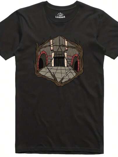 Camiseta S Dungeon Crawler Gamer Computer Geek Ajuste Regular