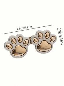 Cute Cat Paw Adjustable Belt Buckle, No Sewing Required, Fits Jeans, Skirts, Dresses, Women Fashion Accessory, Daily Wear - Multicolor - View 9