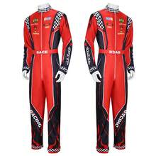 Riding Drift-Racer Kart Training Suit Beach Cosplay One-Piece Clothing - 紅色 - 查看 1