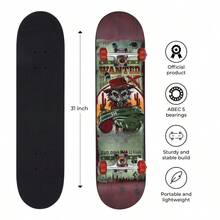 Tony Hawk Lenticular 31" Wanted Hawk Skateboard, 52mm Wheels - Hawk bị truy nã - Xem 4