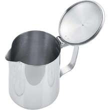 Jarra para Hacer Espuma, Taza de Café de Acero Inoxidable, Jarra para Hacer Espuma de Leche, Jarra con Tapa para Café con Leche, Arte(600 ml),40025997 - Gris - Ver 6