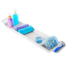 CYPNmadesmart - Bandeja de baño expandible para bañeras Ducha de plástico y Estante de baño Blanco Organizador de baño Multifuncional para Tina Color BlancoFashion - 227399527 - Ver 1