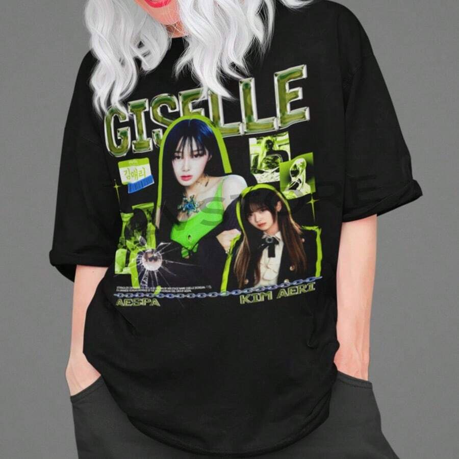 Giselle Aespa Unisex Tshirt - màu đen - Xem 1