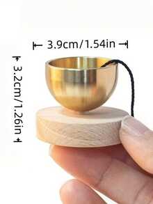 迷你咒语钵套装 – 冥想颂钵，音色优美悦耳，非常适合瑜伽、冥想，也是一份独特的礼物。 - 棕色 - 查看 7