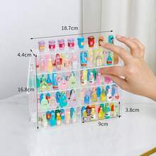 迷你展示柜，配有透明亚克力层板：非常适合展示瓶瓶罐罐和小摆件 - 彩色 - 查看 11