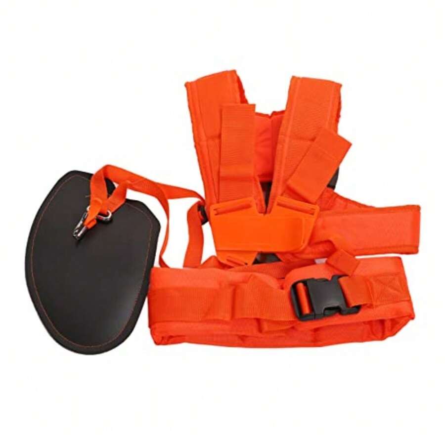 CYPNPssopp Práctica Correa de Arnés de Hombro con Doble Botonadura Correa de Hombro para Cortacésped Correa de Arnés de Doble Hombro con Cinturón de Nailon Duradero para DesbrozadoraFashion - como en la foto - Ver 1