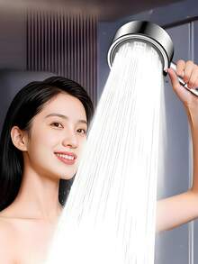 3 Modes Shower Head High Pressure Shower Head Water Saving Adjustable High Pressure Shower Head Bathroom Accessories - Black - View 2