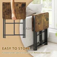 Bandejas de TV Plegable Portátil, Escritorio de Plegable Mesa Plegable Pequeño, Mesa Auxiliar Plegable Servicio para Sala, Cama, Sofá - por defecto - Ver 4