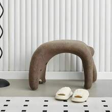 Cat-Shaped Shoe Changing Bench, Living Room/Entryway Shoe Bench With Soft Cushion, Footstool, Suitable For Living Room And Bedroom - Multicolor - View 7