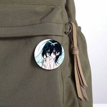 58mm 卡通可爱女孩 Sua 软纽扣胸针 动漫外星人舞台 Sua TILL IVAN 胸针 Mizi Luka 徽章别针 硬币胸针 背包装饰 圆形徽章 包包帽子饰品礼品 - 58 mm - 查看 3