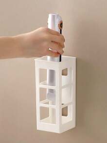 1pc Bathroom Wall Mounted Storage Box, Practical Household Item - Multicolor - View 4