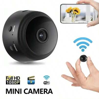 2 pezzi Mini Telecamera, Telecamera senza fili ad alta definizione nascosta con staffa, supporta connessione WIFI, può essere controllata tramite app mobile per visualizzazione e monitoraggio, adatta per uso in casa, ufficio e auto all'aperto.