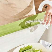 1个吸盘式水槽防溅罩，一体式水槽防溅挡板，厨房水槽防溅罩，硅胶水槽防溅罩，防溅 - 彩色 - 查看 3