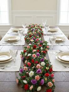 1pc Dandelion Artificial Flower, 5 Golden Spherical Heads, Fake Flower, Home Decor, Suitable For Indoor Kitchen, Living Room, Bedroom Photography Props, Floral Arrangement Decoration - Multicolor - View 3