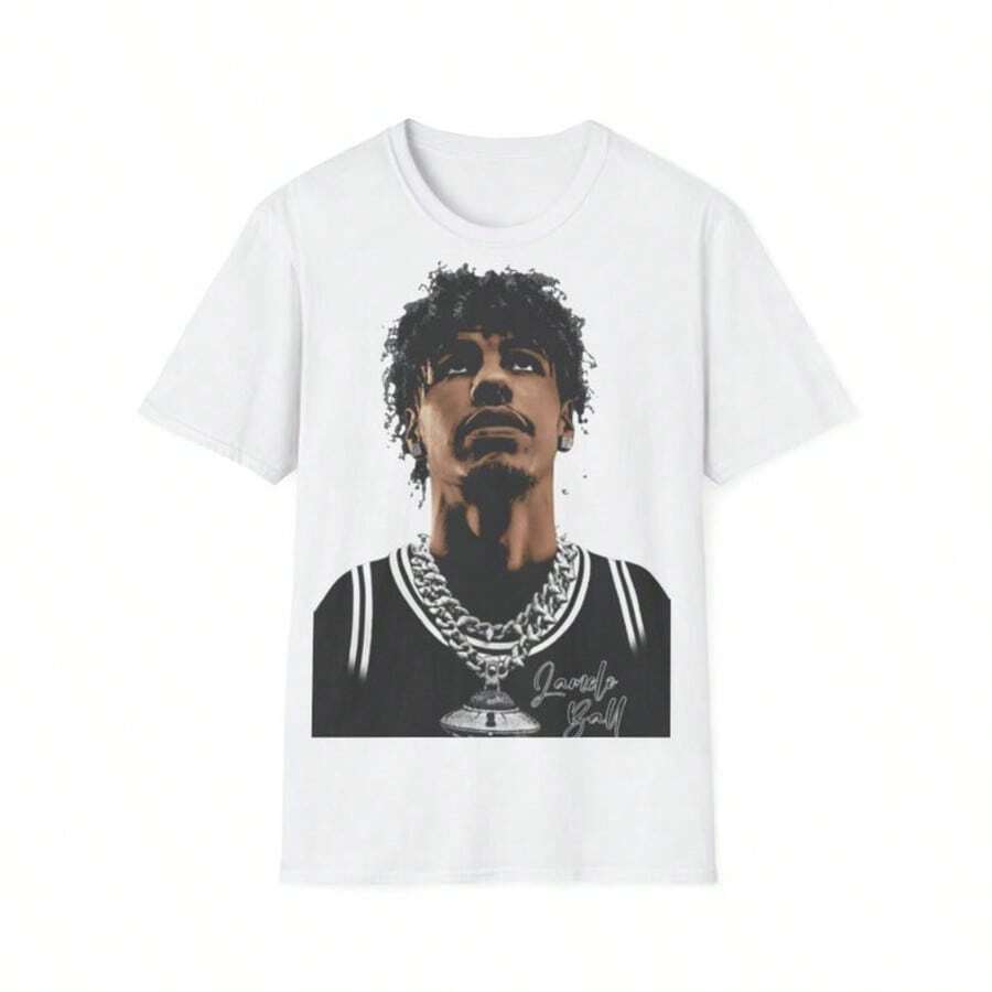 LaMelo Ball T-Shirt - All-Star -Streetwear Graphic Tee - 白色 - 查看 1