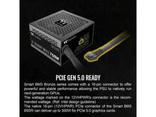 Thermaltake Smart BM3 750W 80Plus Bronze ATX 3.0 & PCIE 5.0 Ready Semi-Modular Power Supply; 105°C/221°F Japanese Capacitor; 5 Year Warranty; PS-SPD-0750MNFABU-3 - US B Type Plug(110-127V) - View 5