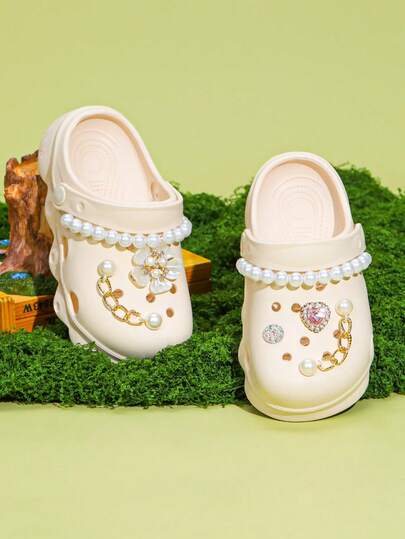 Zuecos estilosos e informales para niñas, zapatos de verano para niños con suela de EVA suave, transpirables y cómodos, antideslizantes para el jardín y la playa para niños y niñas, diseño slip-on, calzado para todas las estaciones
