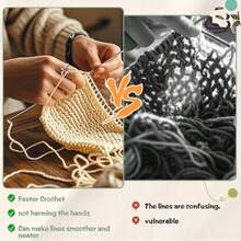 Adjustable Geometric Cat Ring, Knitting Ring Accessories With Animal Tension Rings And Needle Markers, Adjustable Dragon Needle Knitting Rings With Storage Box, Crochet Stitch Markers, Personalized Knitting Ribbon Accessories Crochet Yarn Thai Silver Finger Rings, Knitting Crochet Tail Ring Set - Multicolor - View 2