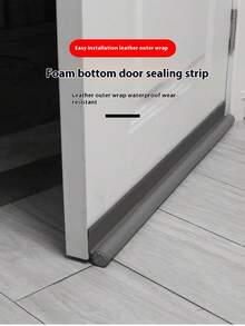 Door Bottom Seal Strip, Soundproof Door Gap Filler, Windproof Door Draft Stopper, Anti-Cockroach Door Sweep, Self-Adhesive Door Blocker - Multicolor - View 11