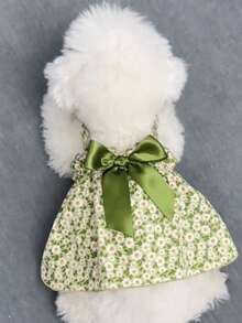 Small Dog Summer Princess Suspender Dress, Suitable For Small Dogs And Cats Summer Pet Clothes, Christmas Holiday Gift, Happy Puppy, Dog Clothes, Dogs, Dog Costumes, Cat Clothes, Chihuahua Dog Clothes, Pet Dress, Dog Clothes, Cat Dress, Princess Dress, Apparel - Multicolor - View 6