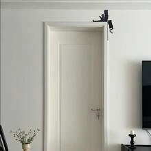 1pc Modern Metal Wall Art Sculpture - Girl Reading On Stacked Books, Bookshelf-Style Iron Bookend Design, Literary Decor For Home, Office, Library, Book Lover Gift, Teacher And Librarian, Easy To Install Book-Themed Wall Sculpture - Black - View 2