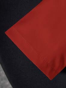 Camisa formal de manga corta con bolsillo, estilo escolar clásico informal para niño preadolescente, adecuada para eventos, fiestas y actuaciones - Rojo - Ver 7