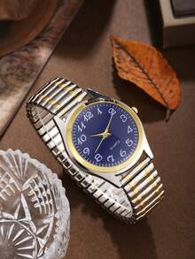 2只情侣石英表，男女款式，多种颜色可选，时尚奢华，适合作为生日、情人节、感恩节礼物（不含礼盒） - 彩色 - 查看 7