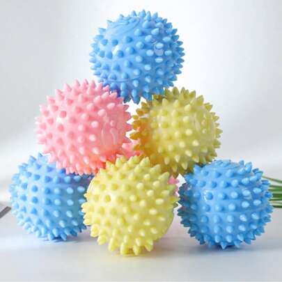 3 Packs Durable Spiky Dog Chew Balls | Durable TPR Dog Toys, Suitable For Dog Fetch Training And Chasing Games. Suitable For All Dog Breeds. The Geometric, Spiky Design Promotes Dental Health, Helps Expend Your Dog's Energy, And Prevents Destructive Chewing And Damage To Furniture. Ideal For Dogs Who Love To Chew.