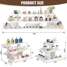 1pc Black & White Multi-Tier Storage Rack | Minimalist Style Desktop Organizer, Suitable For Home And Kitchen! Can Be Used To Organize Tableware, Stationery, Snacks Or Cosmetics. - Black and White - View 5