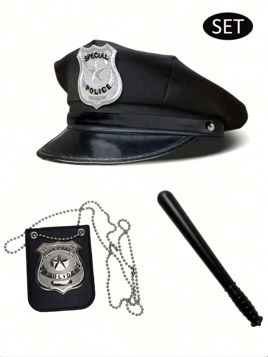 Men's Hat Set, Cap Set, Costume Cosplay Combination, Cosplay Cap, Badge, Combination, Cosplay Props, Cosplay For Daily Gathering, Party, Festival Activities, Costume Combination, Happy Rhythm