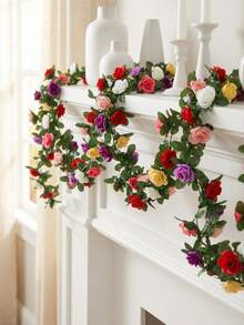 1pc Dandelion Artificial Flower, 5 Golden Spherical Heads, Fake Flower, Home Decor, Suitable For Indoor Kitchen, Living Room, Bedroom Photography Props, Floral Arrangement Decoration - Multicolor - View 2