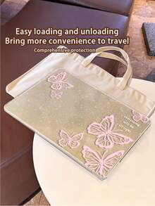 1 件装,粉色蝴蝶图案 | 闪亮透明亚克力超薄笔记本电脑保护壳 | 兼容 Air13 2025/Pro16 M3 M2 | 兼具防指纹、防震和散热功能 | 办公和学习必备的保护壳。 - 銀色 - 查看 6