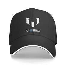 Custom White Messis 10 Football Soccer Baseball Cap Women Men Personalized Adjustable Unisex Dad Hat Spring - màu đen - Xem 2