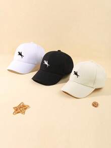 3-teiliges modisches Baseballcap. Geeignet für Mädchen und Jungen zum Kombinieren mit ihrer Kleidung. Verstellbar und leicht. Es passt zu einem lässigen Stil und täglichen Partys. Es ist die perfekte Wahl für Familienfeiern und Outdoor-Aktivitäten. - Verschiedenfarbig - Übersicht 7