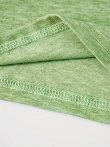 Women's Vintage 'FRI YAY!' Graphic T-Shirt - Teacher's Clothing, Casual Daily Top With Icon - Lightweight Stretchy Weekend Wear - Machine Washable Vintage Style, Fun Printed Shirt For Spring And Summer, Non-See-Through Material - 草綠色 - 查看 4