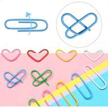 50pcs/Pack #28mm Anti-Rust Pink Metal Paper Clips (Bagged) - Pink - View 2