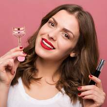 Eyelash Curler Set, Includes Eyelash Curler, Eyelash Curler Pads, Eyelash Comb, Eyebrow Brush, Eyelash Tweezers, Fake Lash Applicator, Great Christmas & New Year Gift For Family And Friends - Multicolor - View 4