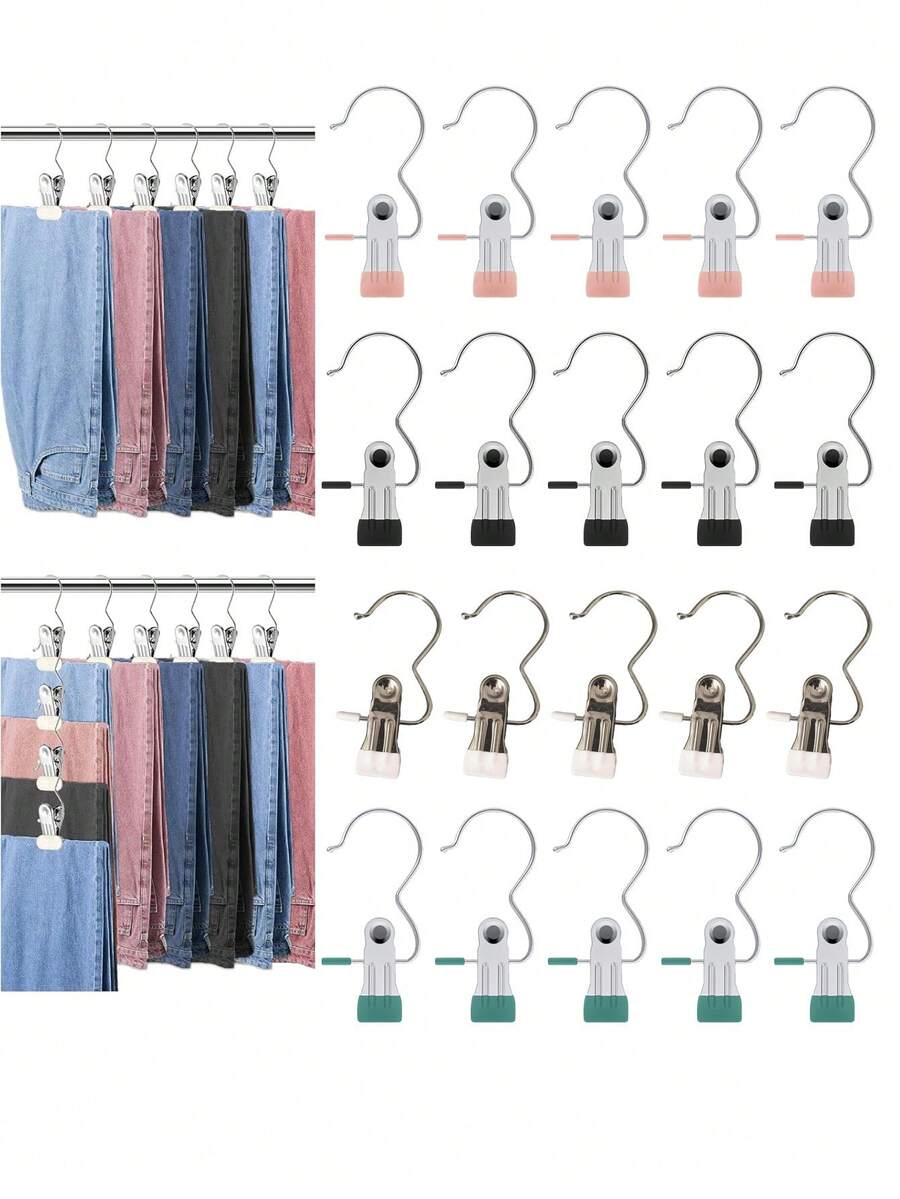 10pcs/Set Clothing Clips, Durable And Rust-Proof Design, Easy-To-Use ...