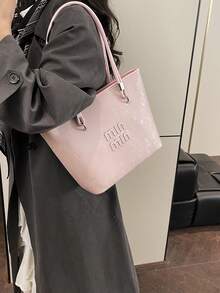 Dedoo 高品质女士大容量2026新款小众设计斜挎包女士便携式水桶包单肩包手提包 - 粉色 - 查看 5