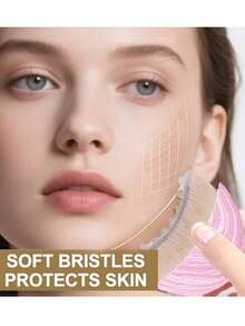 1 cọ massage dẫn lưu bạch huyết cho mặt và cơ thể, dụng cụ massage bạch huyết, thích hợp để tạo hình khuôn mặt, cằm và đường viền hàm, thiết kế công thái học, tiếp xúc da chính xác, dụng cụ làm đẹp cầm tay (kết quả tốt hơn khi sử dụng liên tục), làm đẹp, chăm sóc da, spa, tự chăm sóc, dụng cụ chăm sóc da, chăm sóc da mặt, dụng cụ làm đẹp, massage, dụng cụ massage mặt, con lăn massage mặt - Hồng - Xem 8