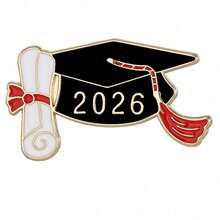 2026 New Graduation Season Scholar Hat Metal -Friendly Brooch Souvenir Student Gift Accessories Ornaments Badge Pin - C3450-1 - 查看 10
